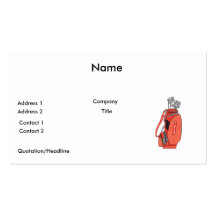 golf clubs business card templates
