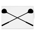 golf clubs crossed cards