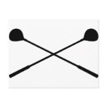 golf clubs crossed postcards