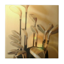 Golf Clubs  Tile or Trivet