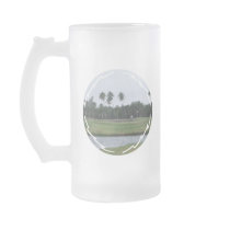 Golf Country Club Frosted Beer Mug