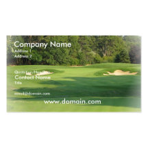 Golf Course Business Card