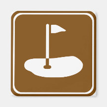 Golf Course Highway Sign Magnets