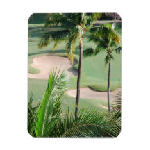 Golf Course in Tropics Flexible Magnet