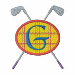 Golf Crest with Clubs embroidered shirts