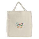 Golf Diva embroidered bags