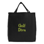Golf Diva embroidered bags