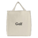 Golf embroidered bags