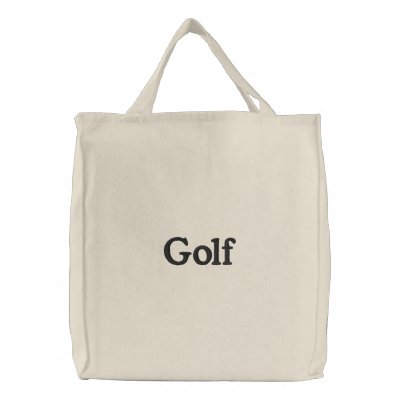 Golf Embroidered Bags by scottsjazz