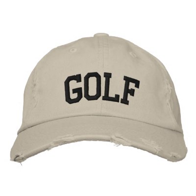 Golf Embroidered Hat by cityshirts