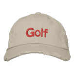 Golf Embroidered Hat