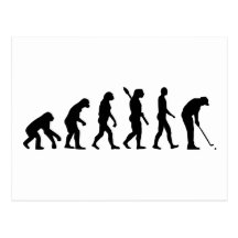 Golf evolution post card