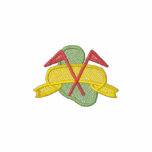 Golf Flags embroidered shirts