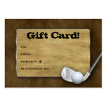 Golf Gift Card - Father's Day Brown business cards
