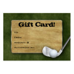 Golf Gift Card - Father's Day Green business cards