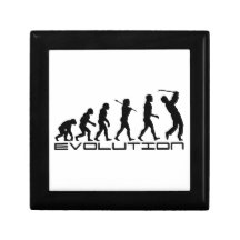 Golf Golfer Golfing Sport Evolution Art Trinket Box