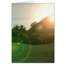 Golf Green Greeting Card