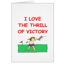 GOLF GREETING CARD