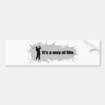 Golf is a Way of Life Bumper Sticker