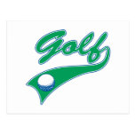 golf logo postcard