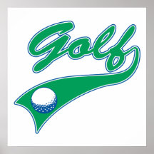 golf logo posters