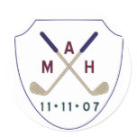 golf logo stickers