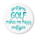 Golf Makes Me Happy Fridge Magnets