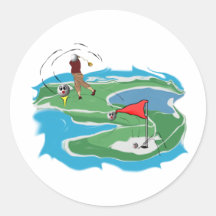 Golf Man Sticker