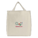 Golf Obsession embroidered bags