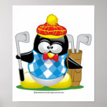 Golf Penguin posters