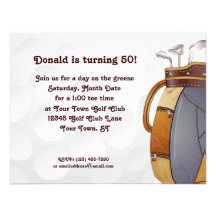 Golf Personalized Invitation