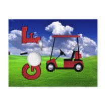 Golf Postcard