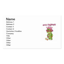 Golf Princess T-shirts and Gifts Business Card Templates