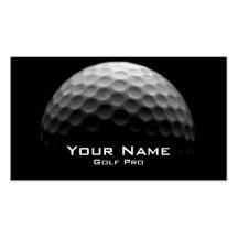 Golf Pro Business Card