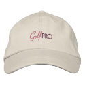 Golf Pro Ladies Hat embroidered hats