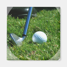 Golf Putt Square Magnet
