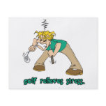 golf relieves stress humour flyers