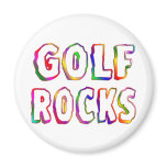 Golf Rocks Fridge Magnet