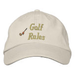 Golf Rules Embroidered Hat embroidered hats