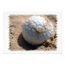 Golf Sand Pit Design Invitation