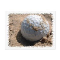 Golf Sand Pit Design Postcard
