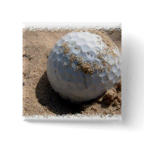 Golf Sand Pit Design Square Button