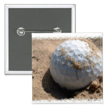 Golf Sand Pit Design Square Button