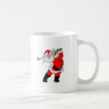 Golf Santa Coffee Mug