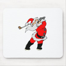 Golf Santa Mouse Mats