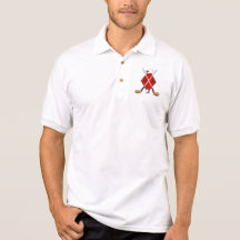 Golf shirt with monogram