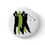 Golf Silhouette Buttons