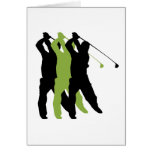 Golf Silhouette Greeting Cards