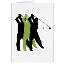 Golf Silhouette Greeting Card