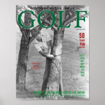 Golf Sports Magazine Cover For Golfers in Green Posters
